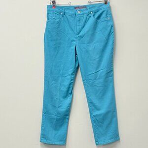 Gloria Vanderbilt Jeans Womens 12 Short Blue Amanda Tapered Tummy Slimmer